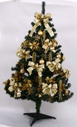 クリスマスツリー 飾りの販売ショップ 08 ツリー装飾例1cm ゴールド